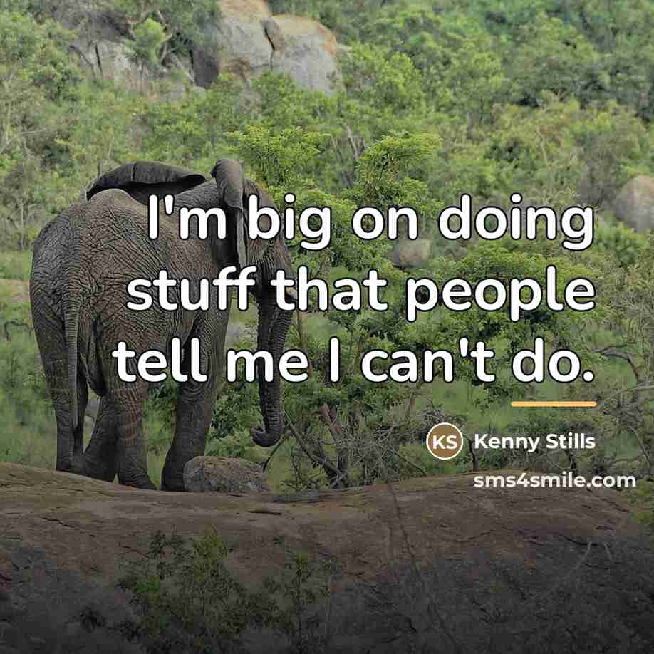 “I'm big on doing stuff that people tell me I…” quote by Kenny Stills