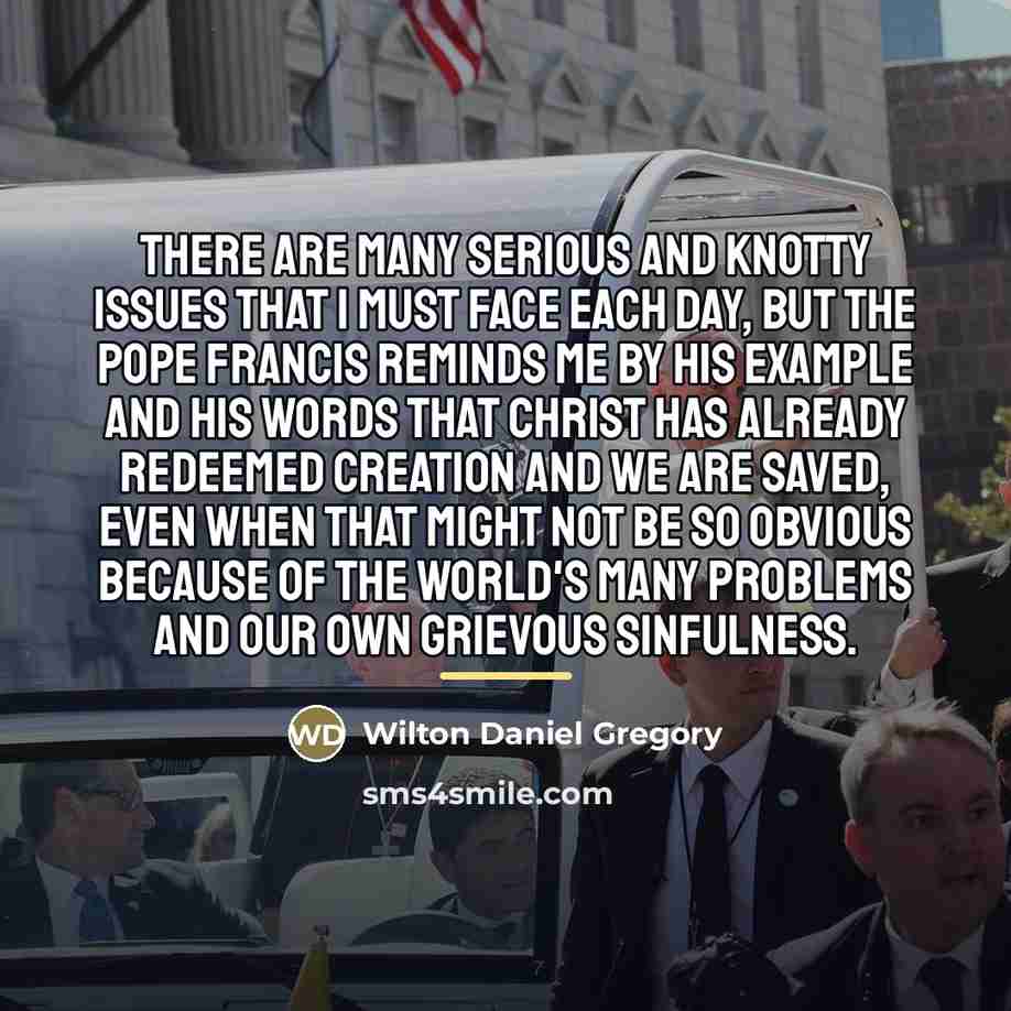 “There are many serious and knotty issues that I must…” quote by Wilton Daniel Gregory