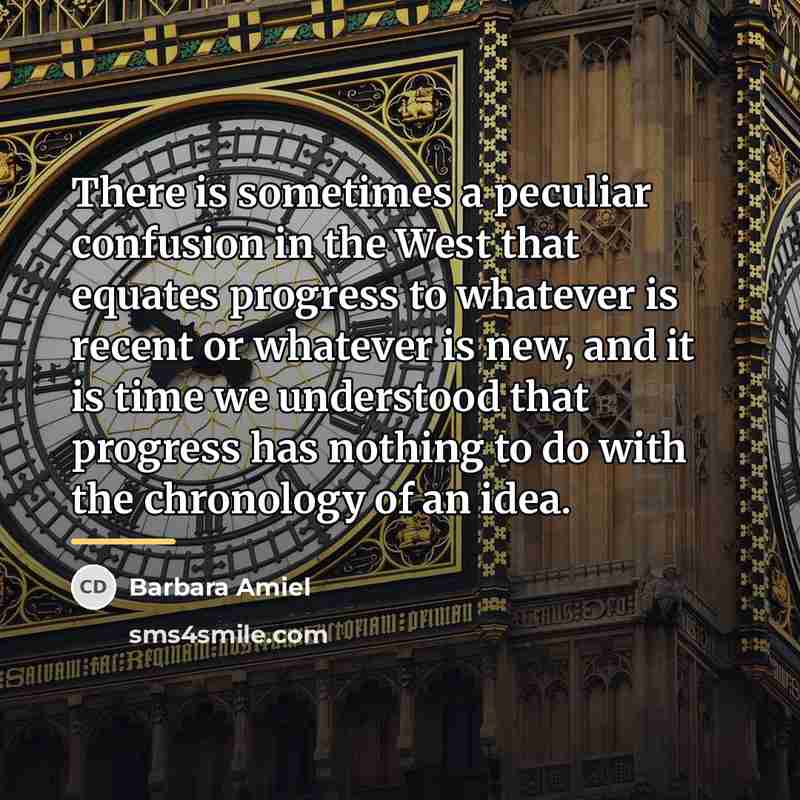 “There is sometimes a peculiar confusion in the West that…” quote by Barbara Amiel