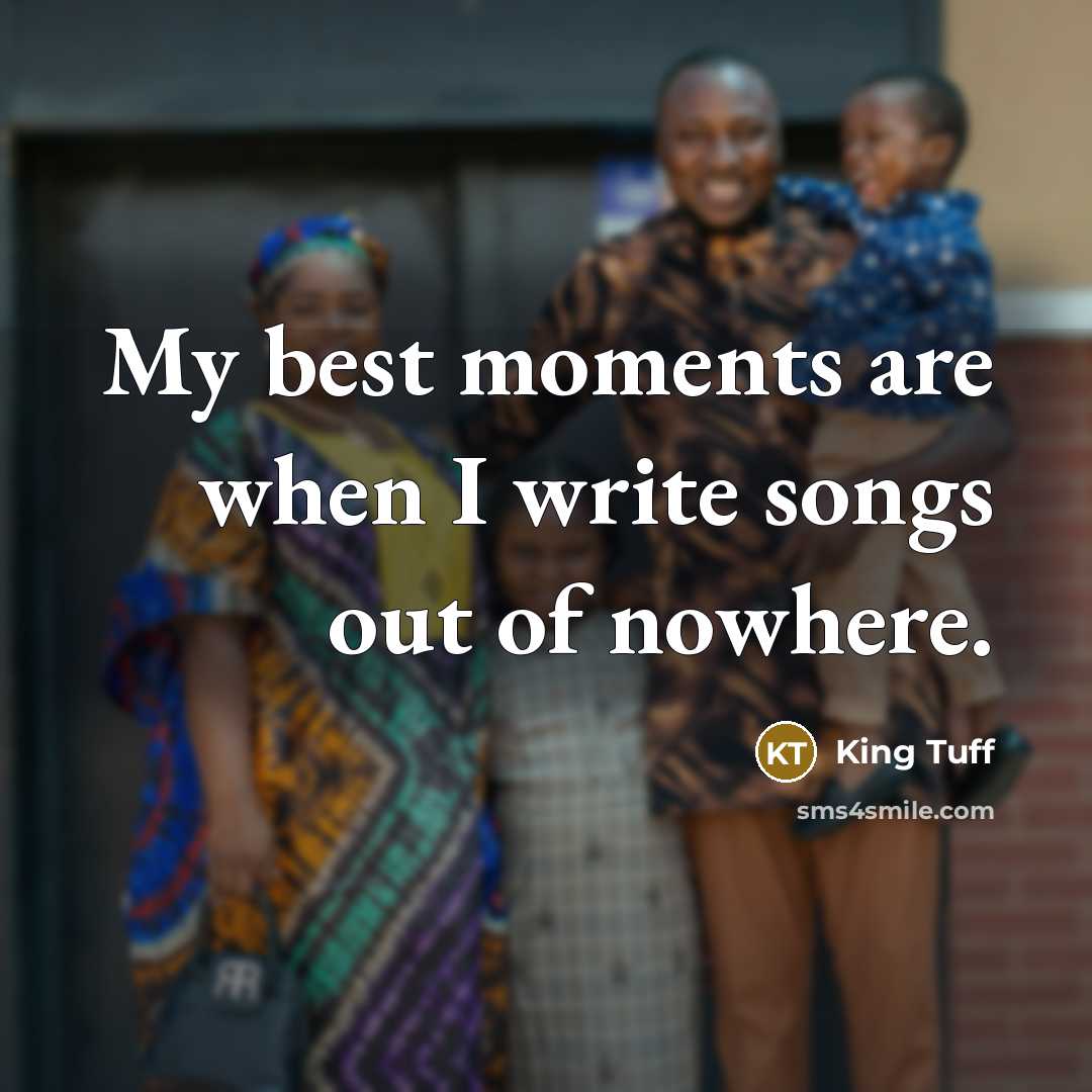 “My best moments are when I write songs out of…” quote by King Tuff