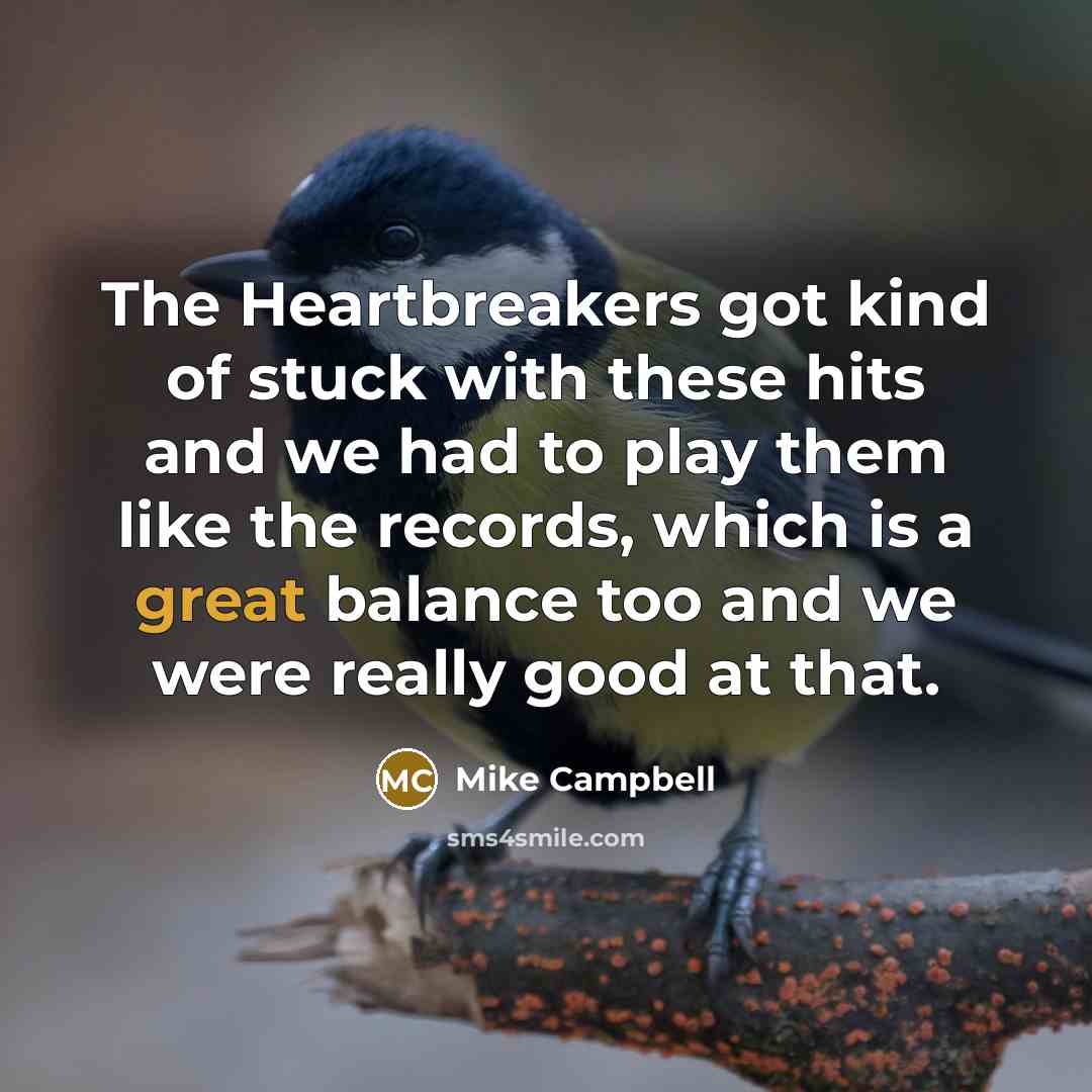 “The Heartbreakers got kind of stuck with these hits and…” quote by Mike Campbell