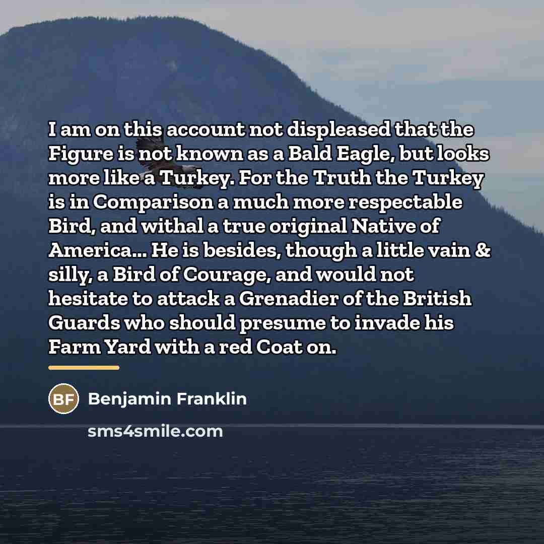 “I am on this account not displeased that the Figure…” quote by Benjamin Franklin