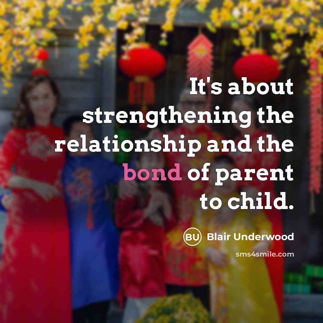 “It's about strengthening the relationship and the bond of parent…” quote by Blair Underwood