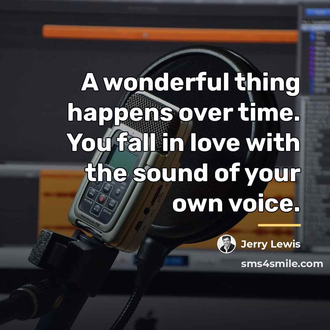 “A wonderful thing happens over time. You fall in love…” quote by Jerry Lewis