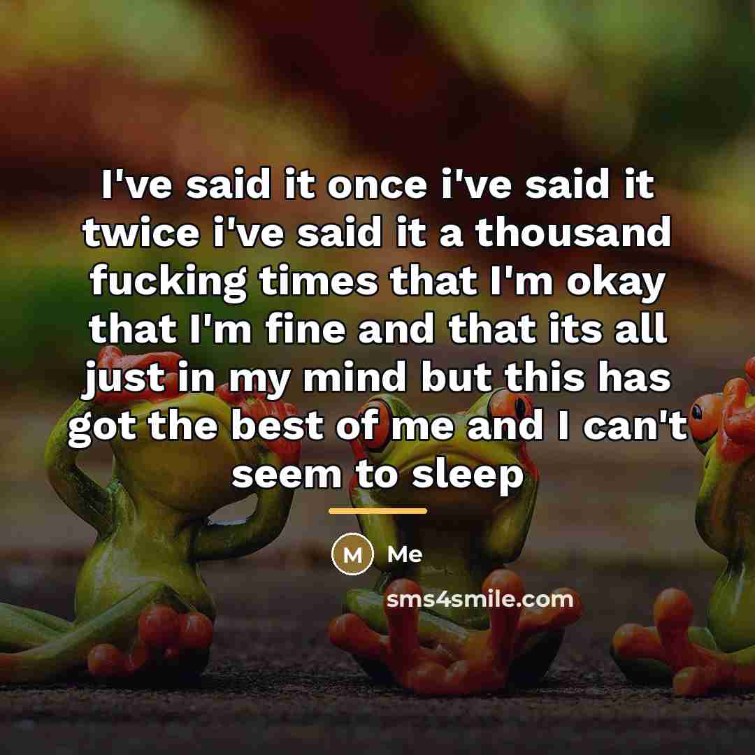 “I've said it once i've said it twice i've said…” quote by Me