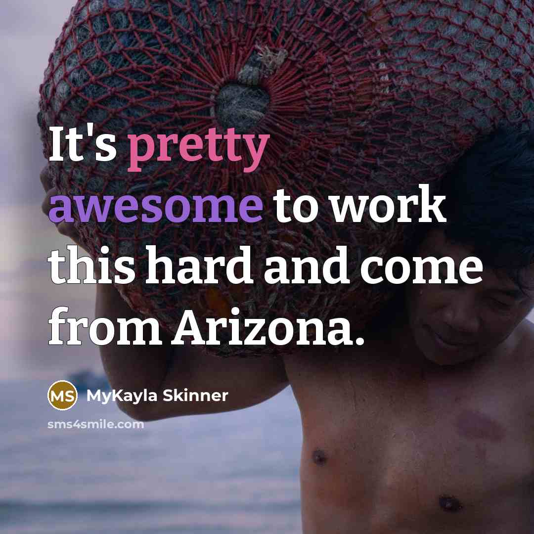 “It's pretty awesome to work this hard and come from…” quote by MyKayla Skinner