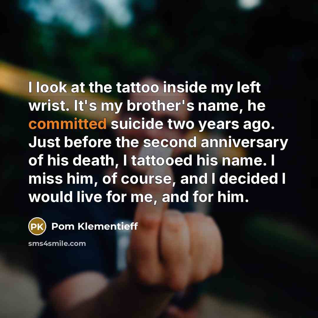 “I look at the tattoo inside my left wrist. It's…” quote by Pom Klementieff