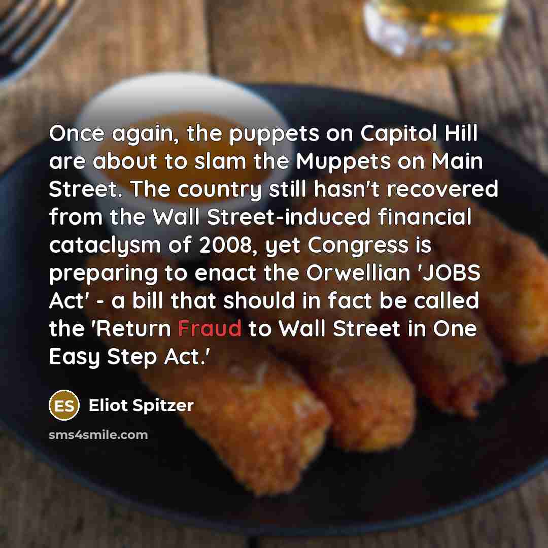 “Once again, the puppets on Capitol Hill are about to…” quote by Eliot Spitzer