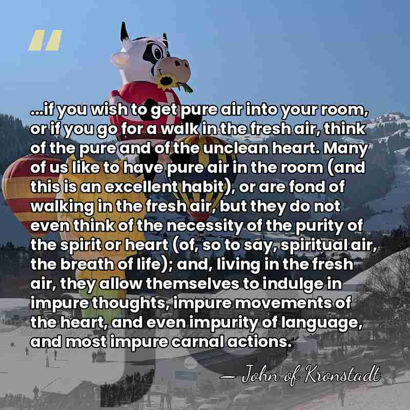 ...if you wish to get pure air into your room, or if&hellip; - John of Kronstadt
