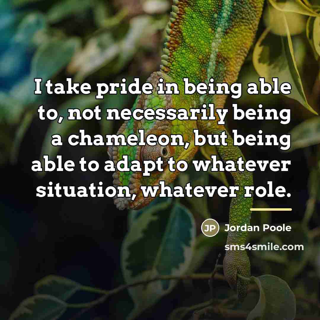 “I take pride in being able to, not necessarily being…” quote by Jordan Poole