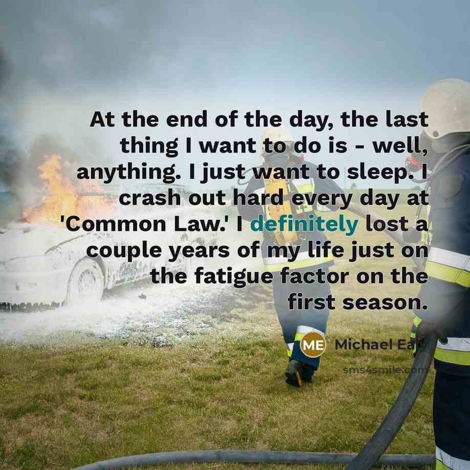 “At the end of the day, the last thing I…” quote by Michael Ealy