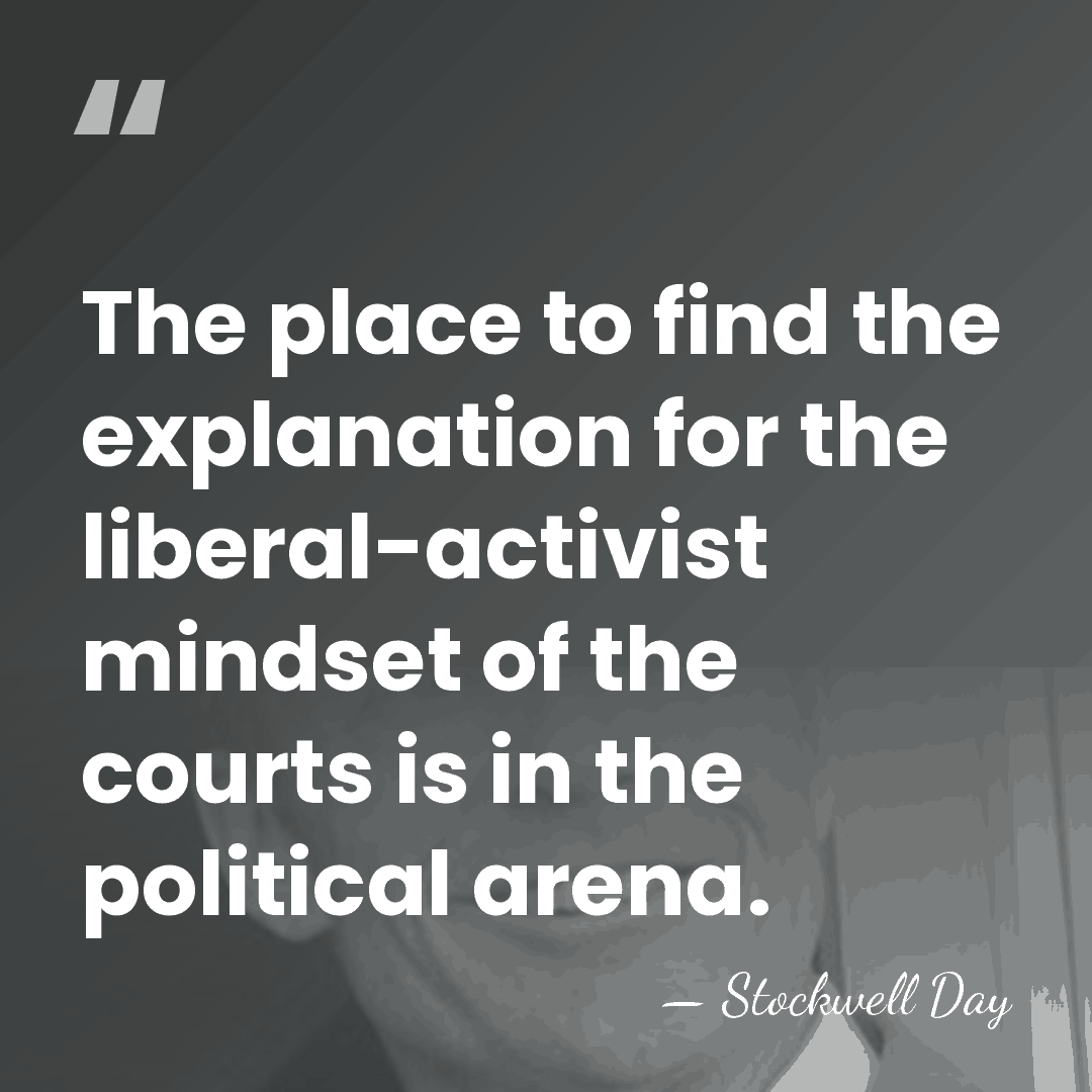 The place to find the explanation for the liberal-activist mindset of the&hellip; - Stockwell Day
