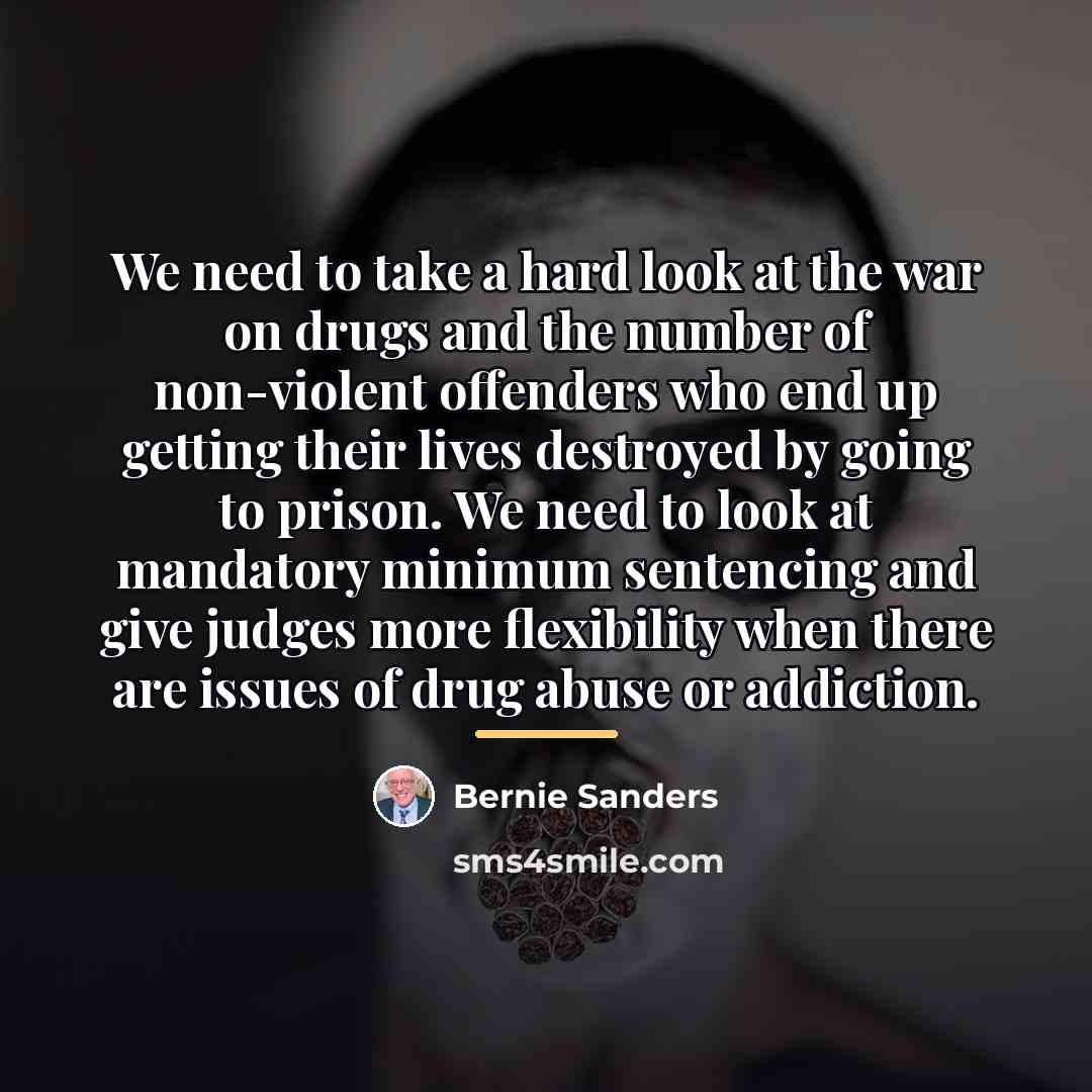 “We need to take a hard look at the war…” quote by Bernie Sanders