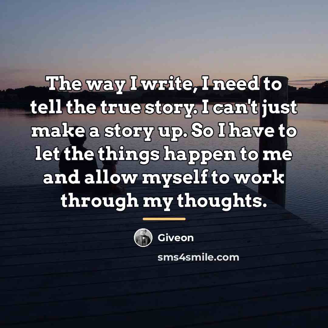 “The way I write, I need to tell the true…” quote by Giveon