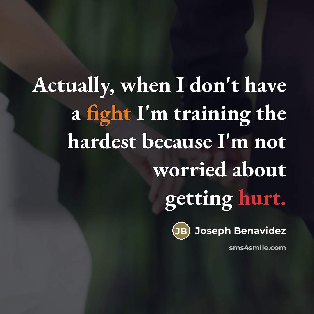 “Actually, when I don't have a fight I'm training the…” quote by Joseph Benavidez
