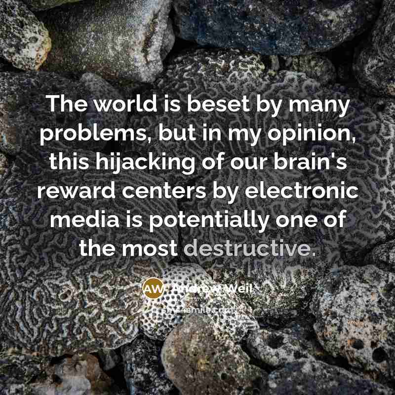 “The world is beset by many problems, but in my…” quote by Andrew Weil