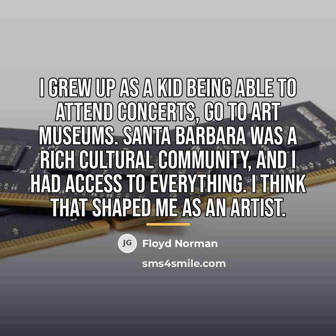 “I grew up as a kid being able to attend…” quote by Floyd Norman
