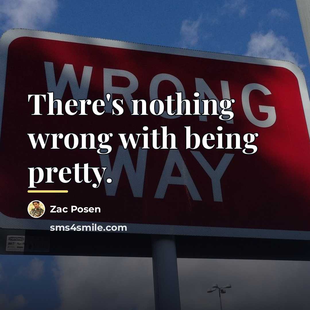 “There's nothing wrong with being pretty.…” quote by Zac Posen