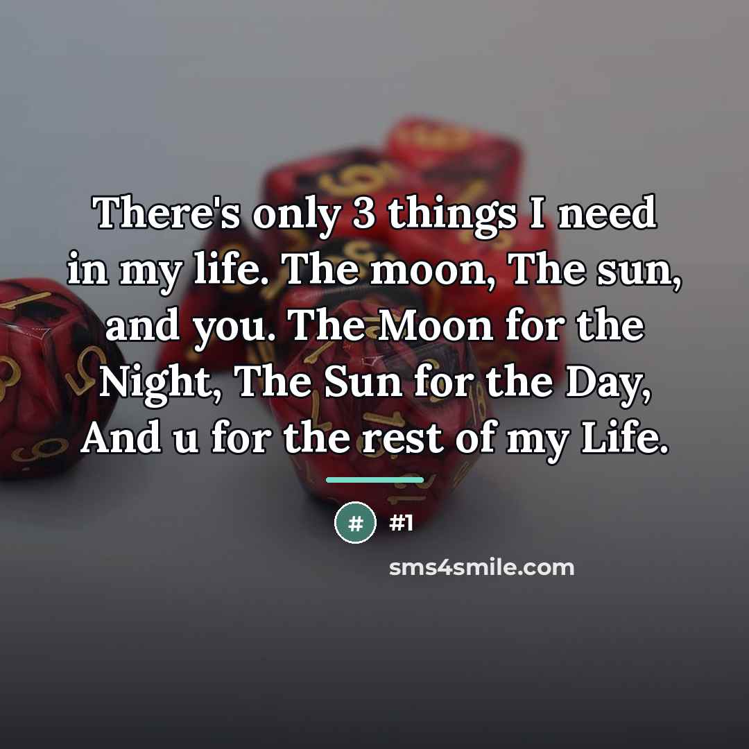 “There's only 3 things I need in my life. The…” quote by Anonymous