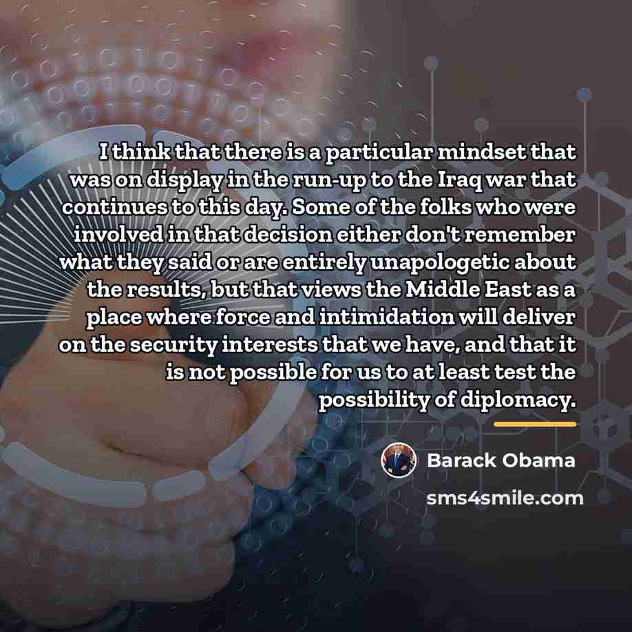 “I think that there is a particular mindset that was…” quote by Barack Obama