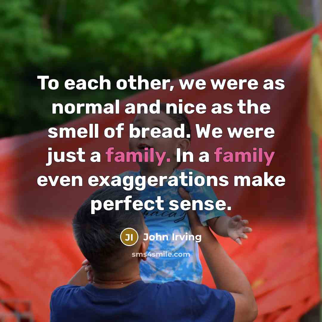 “To each other, we were as normal and nice as…” quote by John Irving