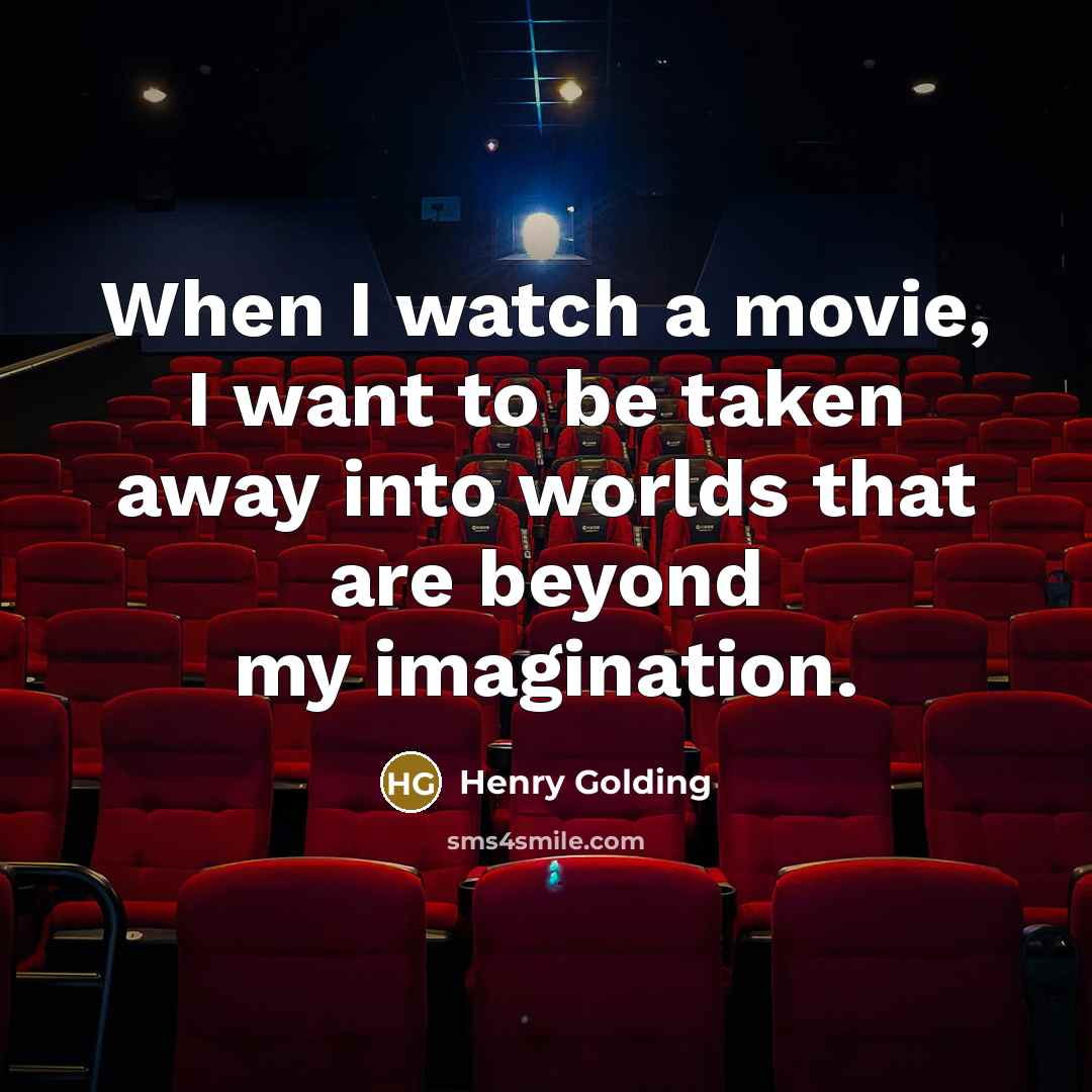 “When I watch a movie, I want to be taken…” quote by Henry Golding