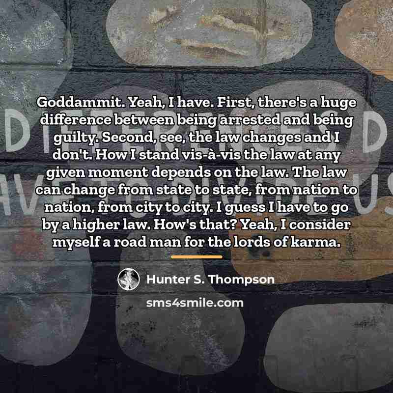 “Goddammit. Yeah, I have. First, there's a huge difference between…” quote by Hunter S. Thompson
