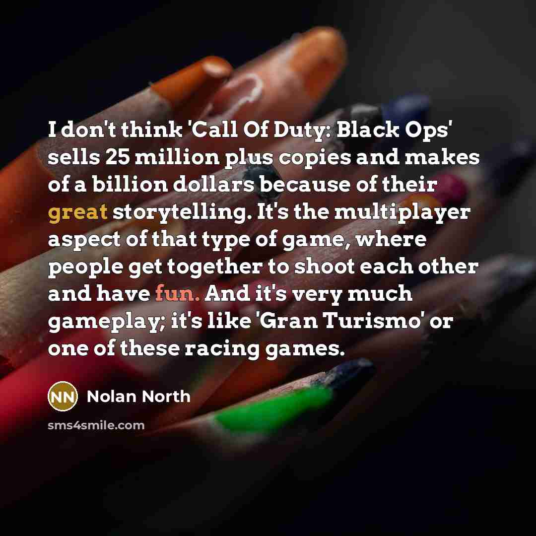 “I don't think 'Call Of Duty: Black Ops' sells 25…” quote by Nolan North