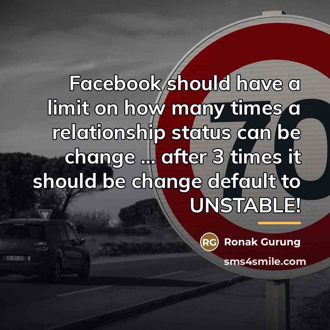 “Facebook should have a limit on how many times a…” quote by Ronak Gurung