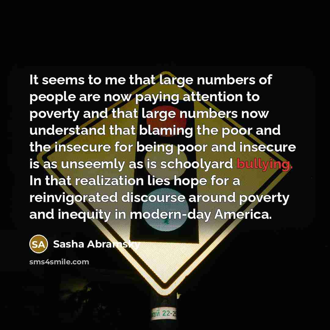 “It seems to me that large numbers of people are…” quote by Sasha Abramsky