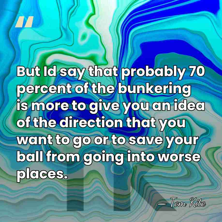But Id say that probably 70 percent of the bunkering is more&hellip; - Tom Kite