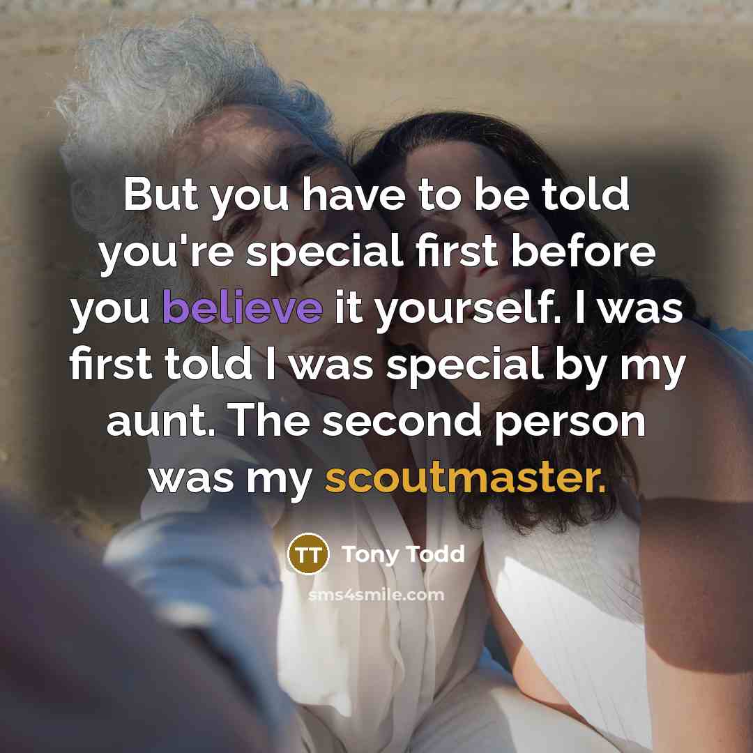 “But you have to be told you're special first before…” quote by Tony Todd