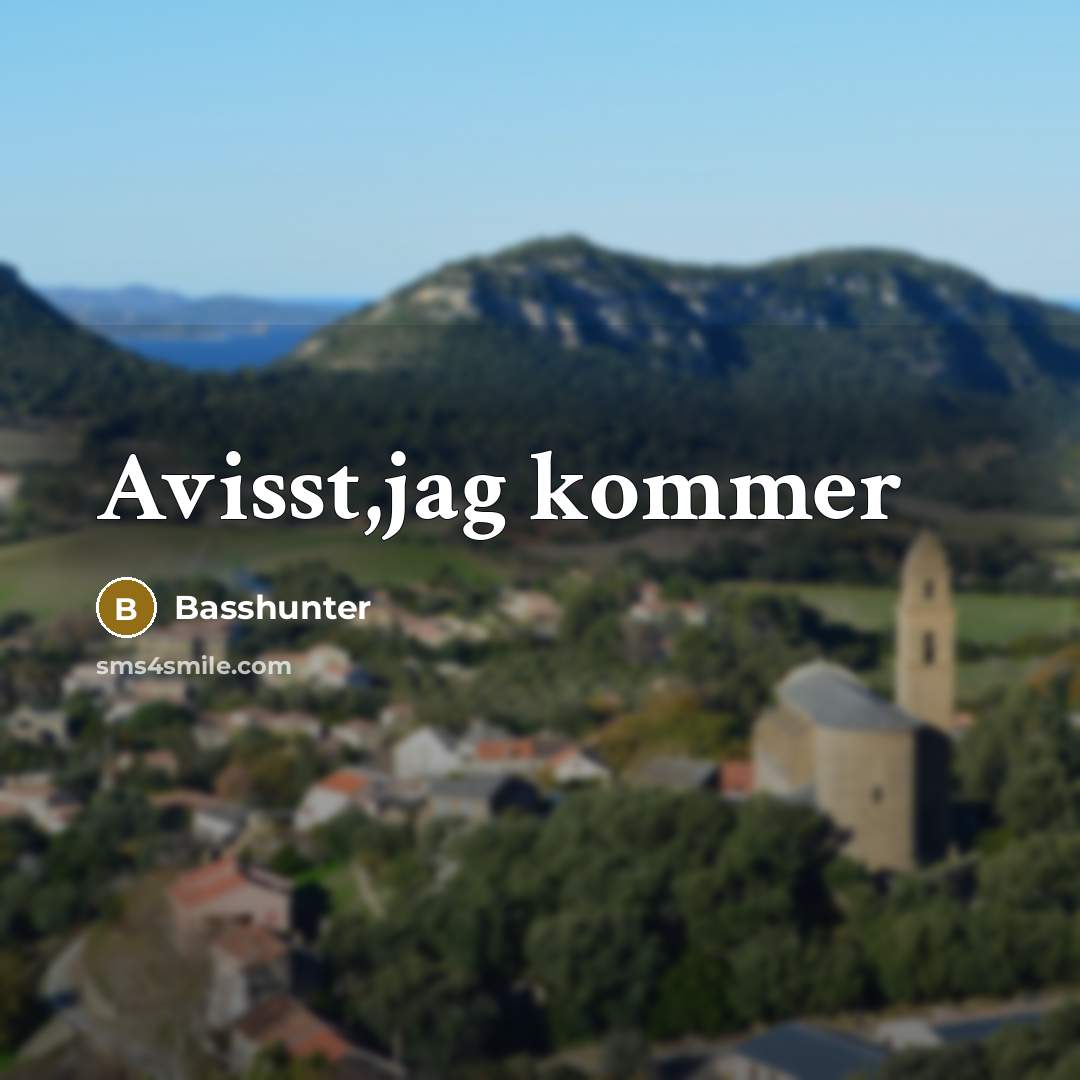 “Avisst,jag kommer” quote by Basshunter