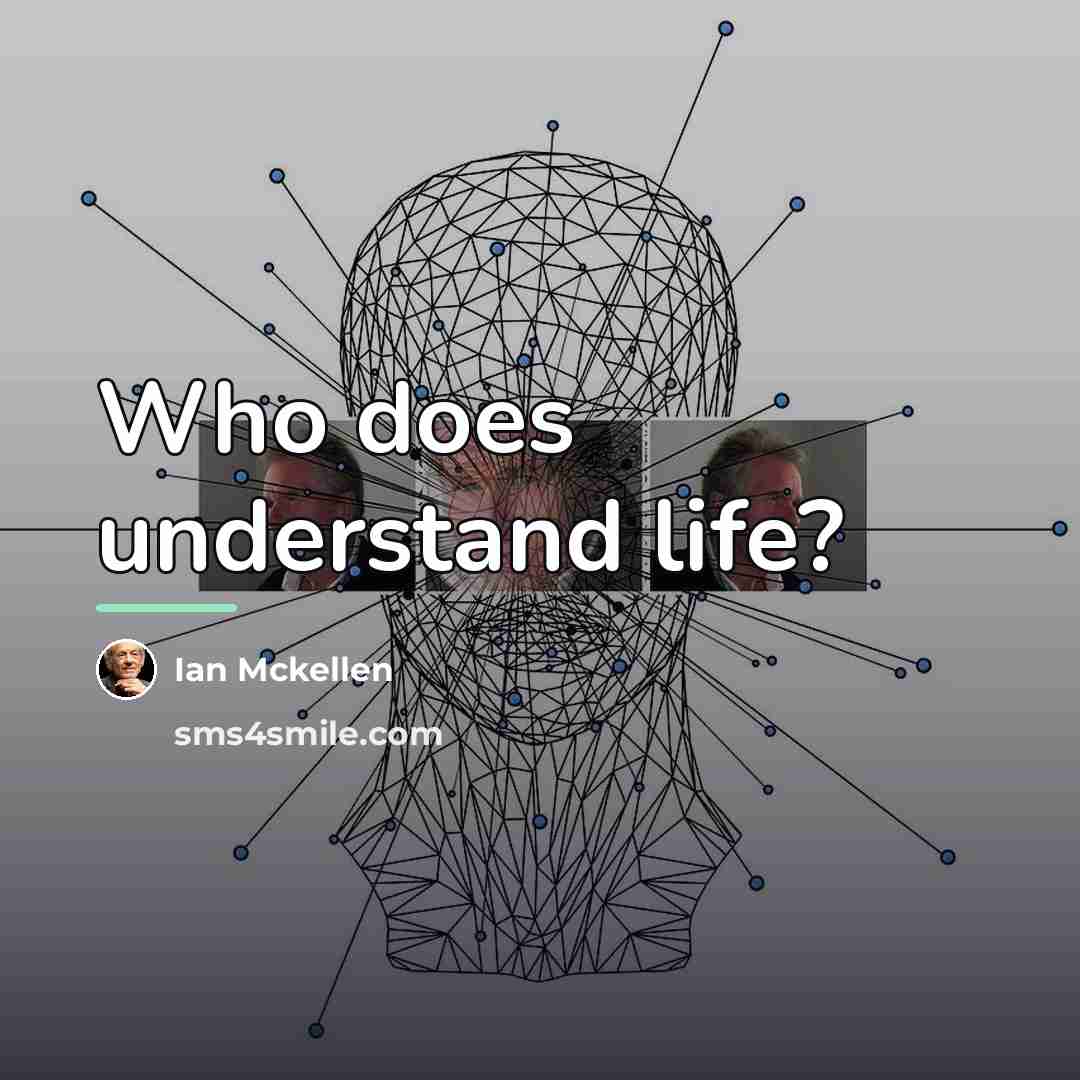 “Who does understand life?…” quote by Ian Mckellen