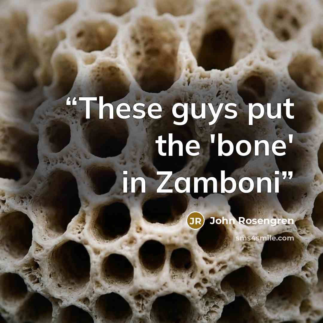 “These guys put the 'bone' in Zamboni” quote by John Rosengren