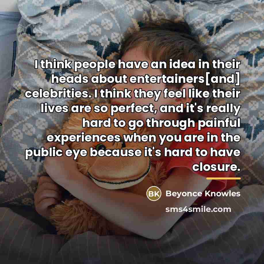 “I think people have an idea in their heads about…” quote by Beyonce Knowles