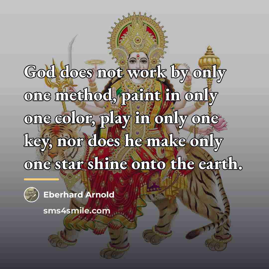 “God does not work by only one method, paint in…” quote by Eberhard Arnold