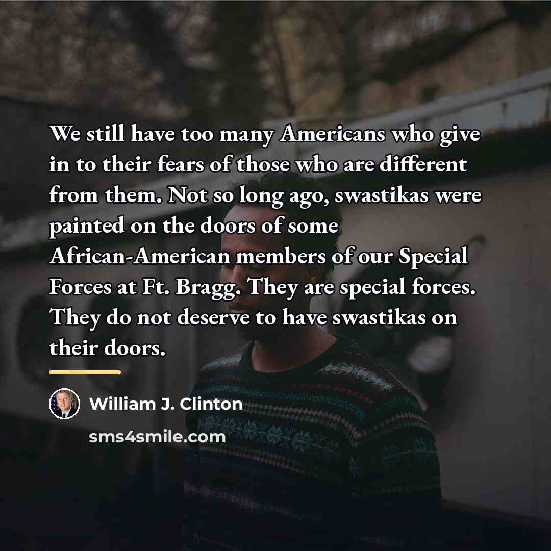 “We still have too many Americans who give in to…” quote by William J. Clinton