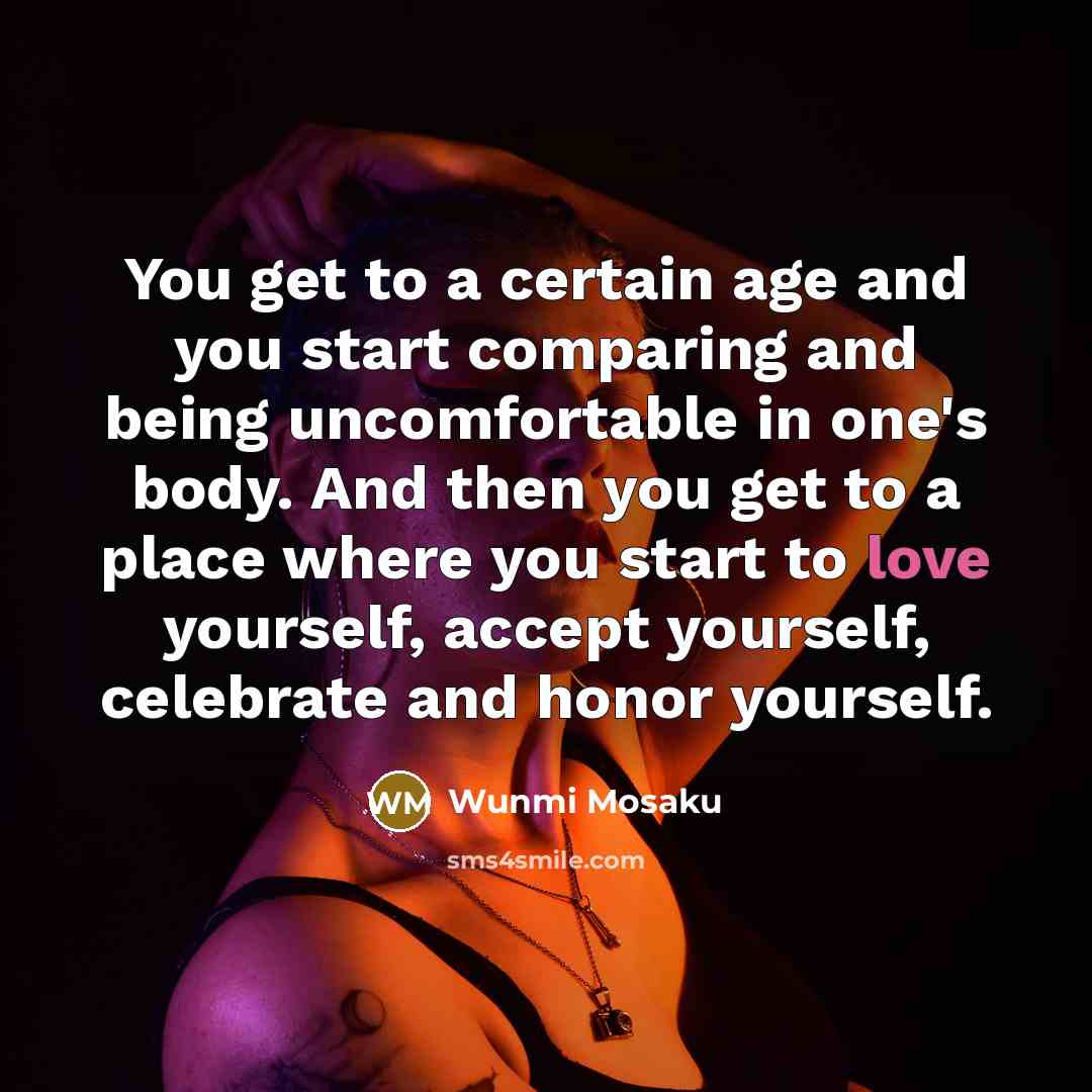 “You get to a certain age and you start comparing…” quote by Wunmi Mosaku