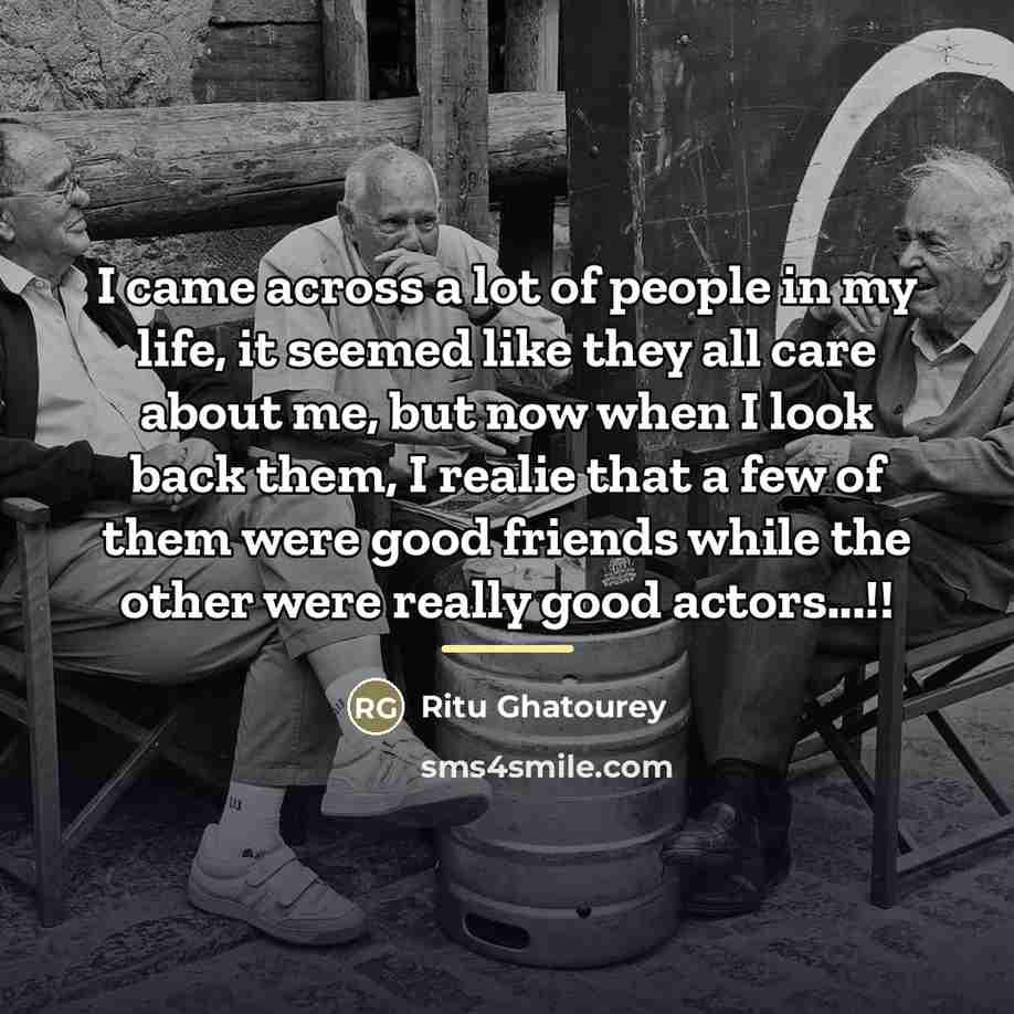 “I came across a lot of people in my life,…” quote by Ritu Ghatourey