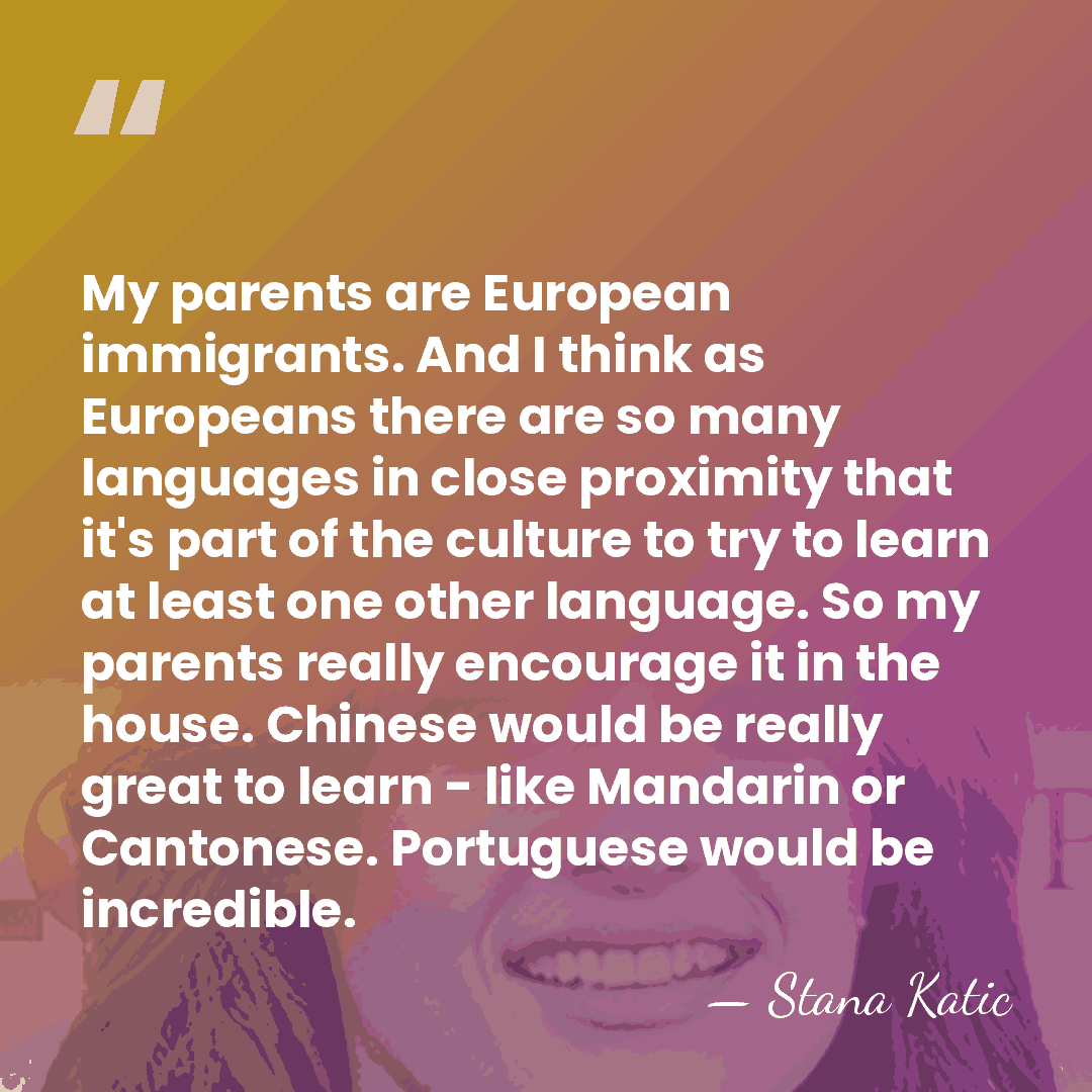 My parents are European immigrants. And I think as Europeans there are&hellip; - Stana Katic