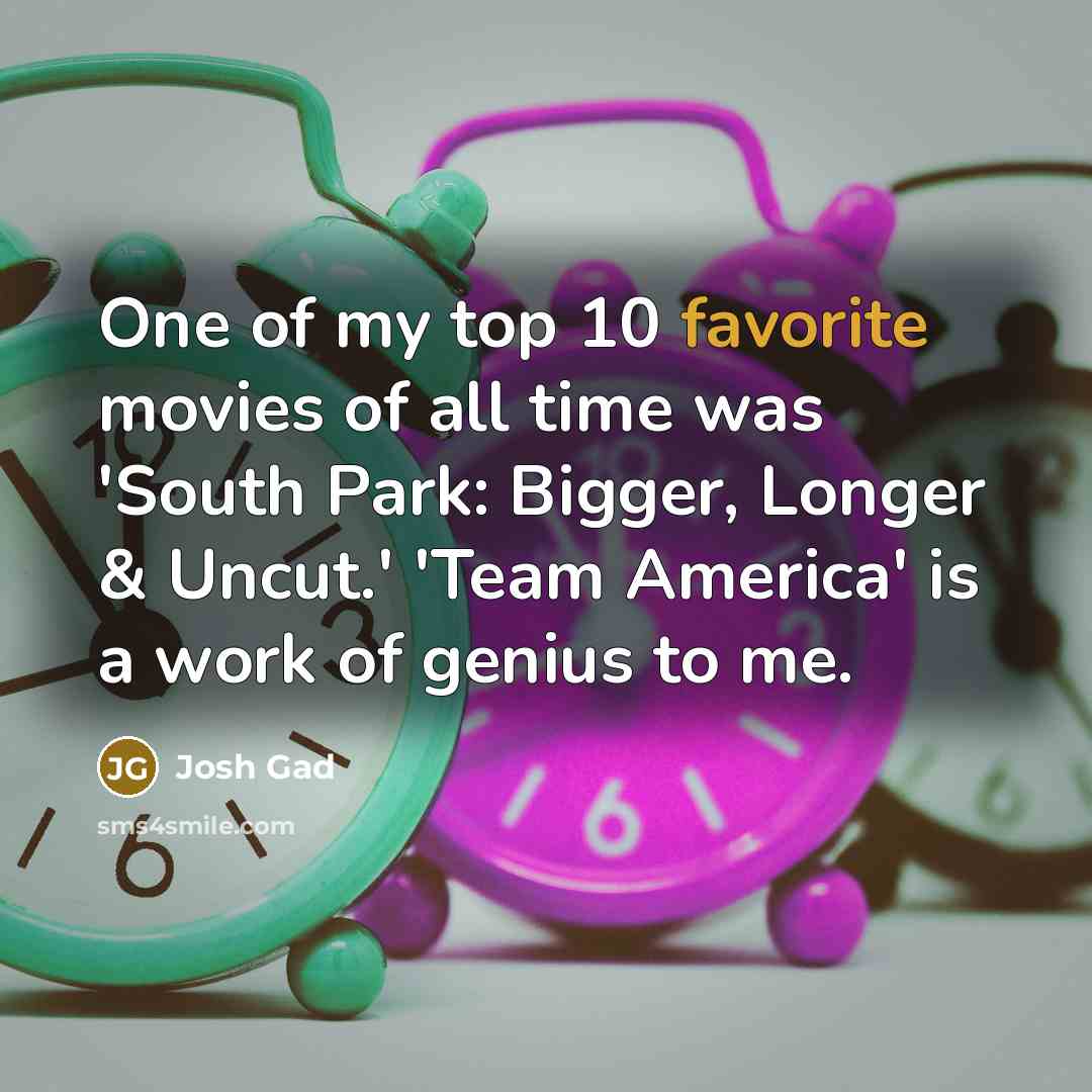 “One of my top 10 favorite movies of all time…” quote by Josh Gad