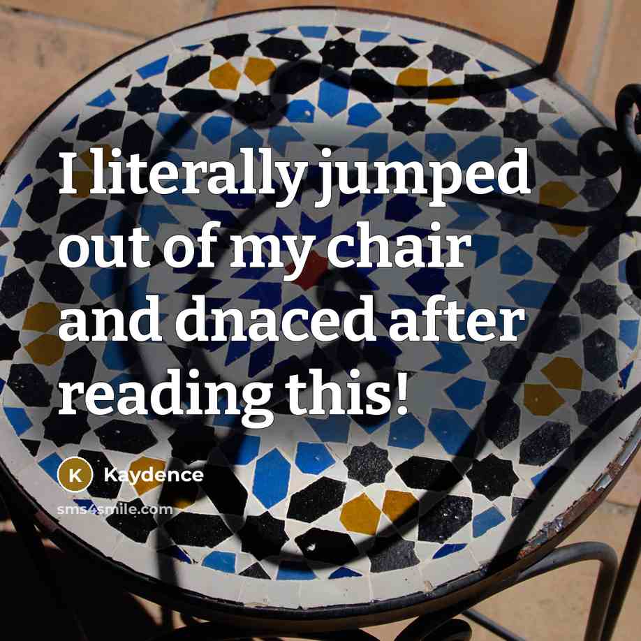 “I literally jumped out of my chair and dnaced after…” quote by Kaydence