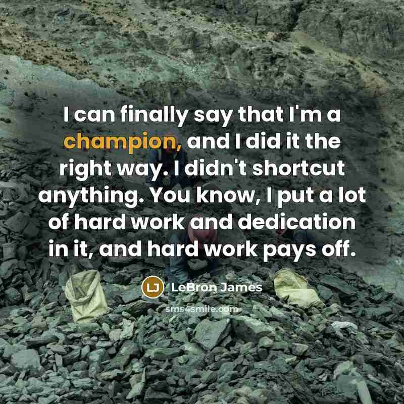 “I can finally say that I'm a champion, and I…” quote by Lebron James