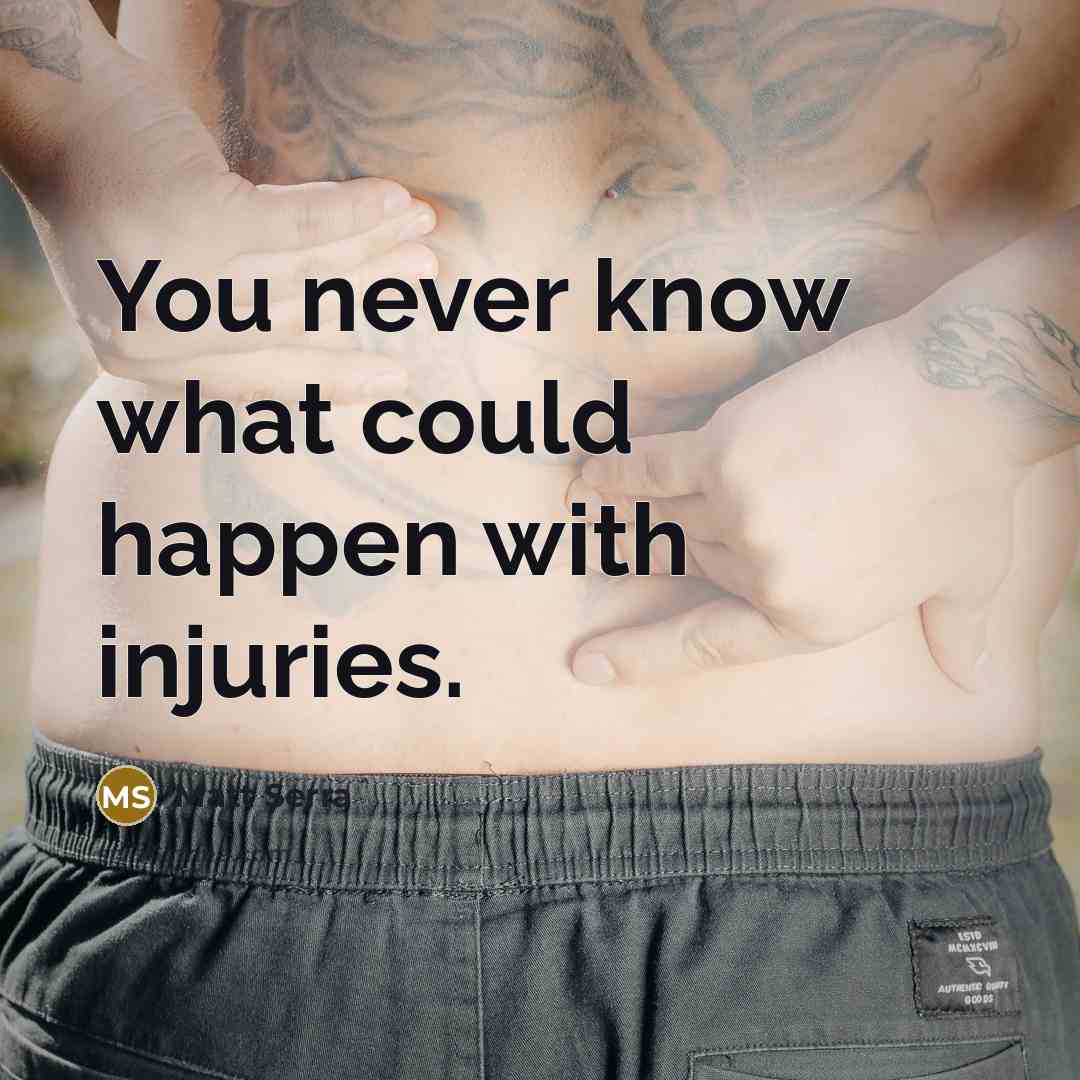 “You never know what could happen with injuries.…” quote by Matt Serra