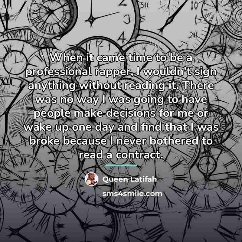 “When it came time to be a professional rapper, I…” quote by Queen Latifah