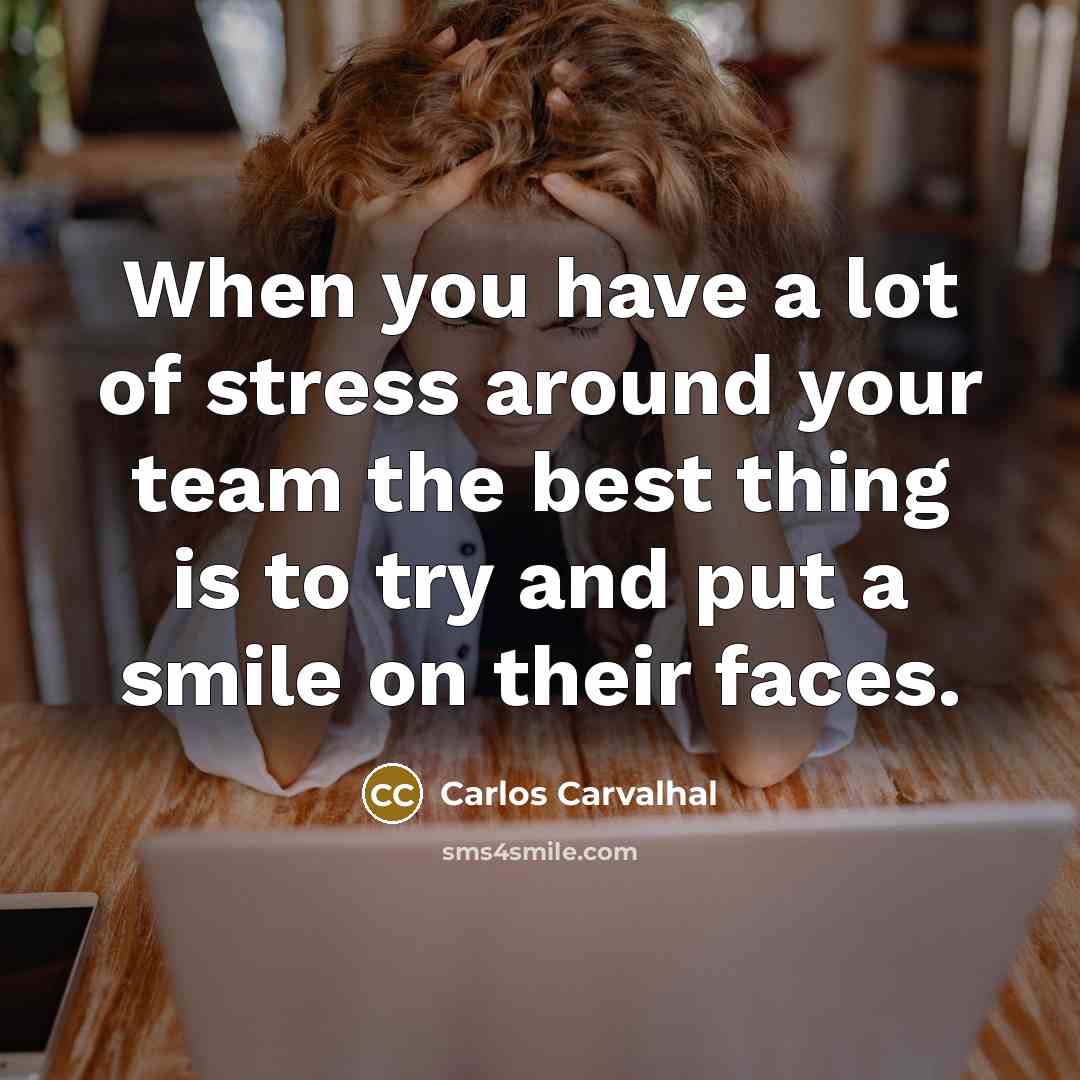 “When you have a lot of stress around your team…” quote by Carlos Carvalhal