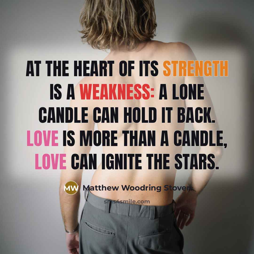 “At the heart of its strength is a weakness: a…” quote by Matthew Woodring Stover