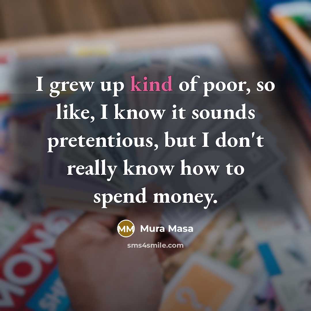 “I grew up kind of poor, so like, I know…” quote by Mura Masa