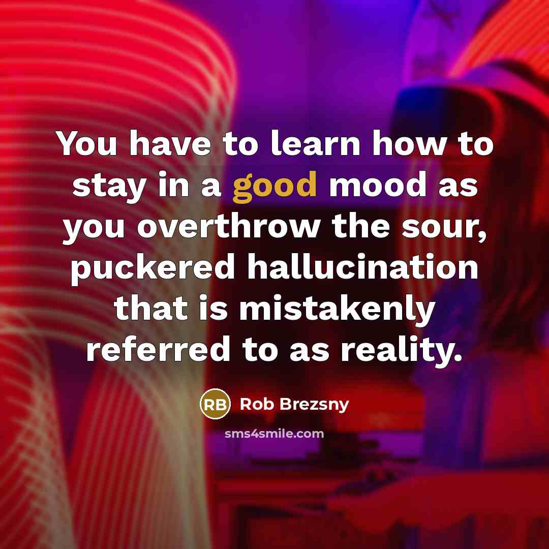 “You have to learn how to stay in a good…” quote by Rob Brezsny
